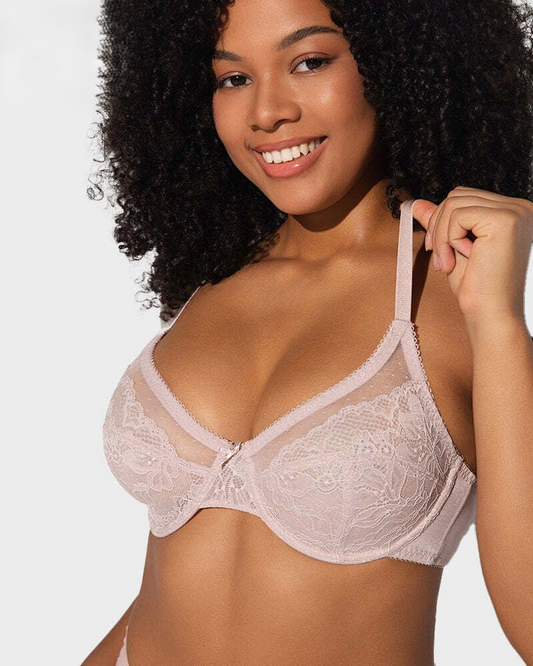 Full-Coverage Laced Minimizer Bra