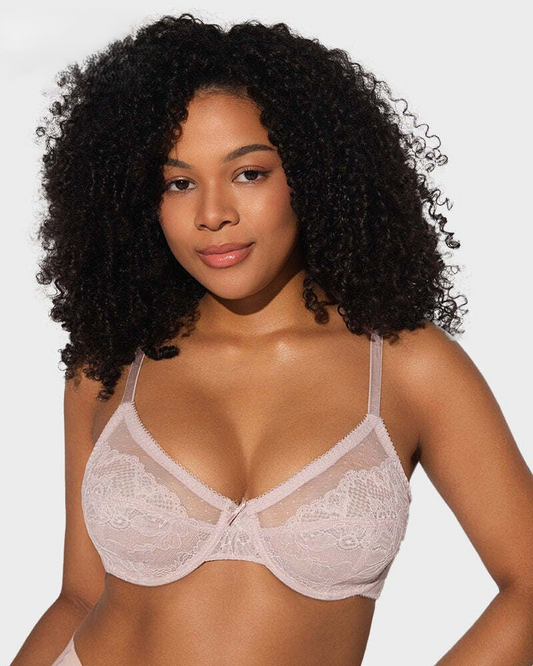 Full-Coverage Laced Minimizer Bra
